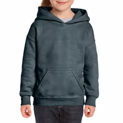 Gildan Childrens/Kids Heavy Blend Hooded Sweatshirt - 5-6 Years, Dark Heather