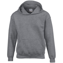 Gildan Childrens/Kids Heavy Blend Hooded Sweatshirt - 7-8 Years, Graphite Heather