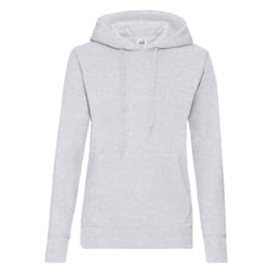 Fruit of the Loom Womens/Ladies Classic Hooded Lady Fit Sweatshirt - XS, Heather Grey