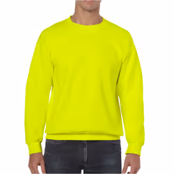 Gildan Mens Heavy Blend Sweatshirt - M, Safety Green