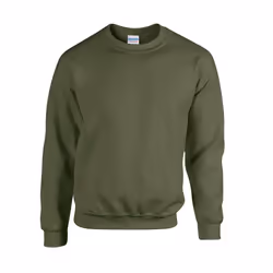 Gildan Mens Heavy Blend Sweatshirt - S, Military Green