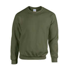 Gildan Mens Heavy Blend Sweatshirt - S, Military Green