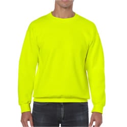 Gildan Mens Heavy Blend Sweatshirt - S, Safety Green