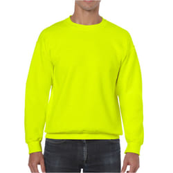 Gildan Mens Heavy Blend Sweatshirt - XL, Safety Green