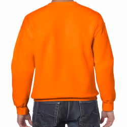 Gildan Mens Heavy Blend Sweatshirt - XL, Safety Orange