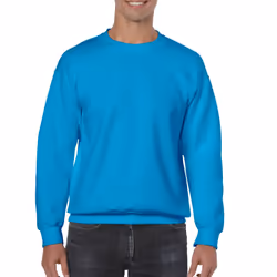 Gildan Mens Heavy Blend Sweatshirt - XXL, Sapphire Blue