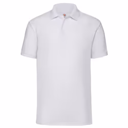 Fruit of the Loom Mens Polycotton Pique Polo Shirt - M, White