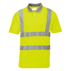 Portwest Unisex Adult Hi-Vis Polo Shirt - S, Yellow