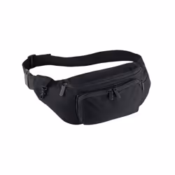Quadra Plain Waist Bag - One Size, Black
