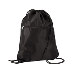 Quadra Premium Drawstring Bag - One Size, Black