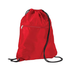 Quadra Premium Drawstring Bag - One Size, Classic Red