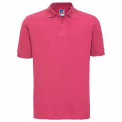 Russell Mens Classic Cotton Pique Polo Shirt - M, Fuchsia