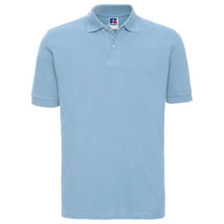 Russell Mens Classic Cotton Pique Polo Shirt - S, Sky Blue