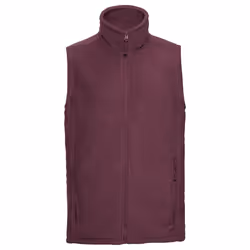 Russell Mens Outdoor Fleece Gilet - XS, Burgundy