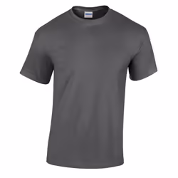 Gildan Mens Heather Heavy T-Shirt - L, Dark Heather