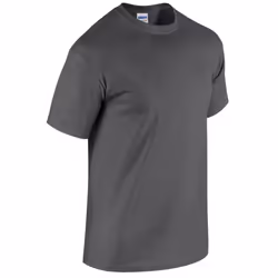 Gildan Mens Heather Heavy T-Shirt - L, Dark Heather