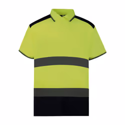 Yoko Mens Hi-Vis Polo Shirt - XXL, Yellow/Navy