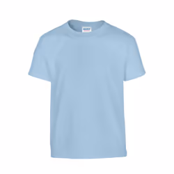 Gildan Childrens/Kids Plain Cotton Heavy T-Shirt - 12-13 Years, Light Blue