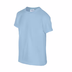 Gildan Childrens/Kids Plain Cotton Heavy T-Shirt - 12-13 Years, Light Blue
