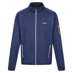 Regatta Mens Newhill Marl Full Zip Fleece Jacket - 3XL, Navy