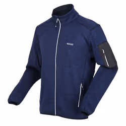Regatta Mens Newhill Marl Full Zip Fleece Jacket - 3XL, Navy
