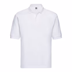 Russell Mens Polycotton Pique Polo Shirt - XXL, White