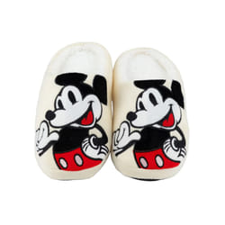 Disney Womens/Ladies Mickey Mouse Slippers - 5 UK-6 UK, White/Black
