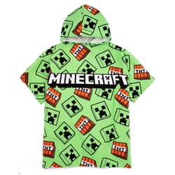 Minecraft Boys Creeper Hooded Towel
