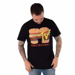 MTV Mens Burger Short-Sleeved T-Shirt