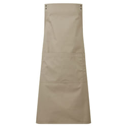 Premier Unisex Adult Swap & Pop Customizable Full Apron - One Size, Khaki