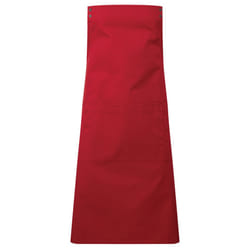 Premier Unisex Adult Swap & Pop Customizable Full Apron - One Size, Red