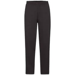 Fruit of the Loom Mens Open Hem Jogging Bottoms - L, Black