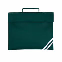 Quadra Classic Reflective Book Bag - One Size, Bottle Green