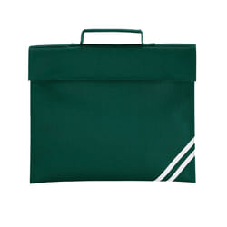 Quadra Classic Reflective Book Bag - One Size, Bottle Green