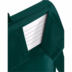 Quadra Childrens/Kids Reflective Adjustable Strap Book Bag - One Size, Bottle Green