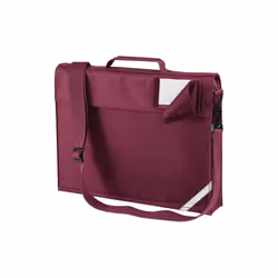 Quadra Childrens/Kids Reflective Adjustable Strap Book Bag - One Size, Burgundy