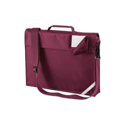 Quadra Childrens/Kids Reflective Adjustable Strap Book Bag - One Size, Burgundy