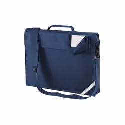 Quadra Childrens/Kids Reflective Adjustable Strap Book Bag - One Size, French Navy