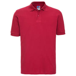Russell Mens Classic Cotton Pique Polo Shirt - S, Classic Red