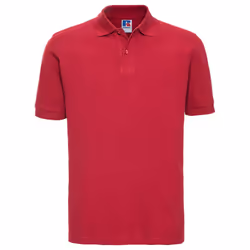 Russell Mens Classic Cotton Pique Polo Shirt - L, Classic Red