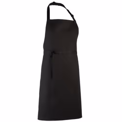 Premier Unisex Adult Colours Full Apron - XL, Black