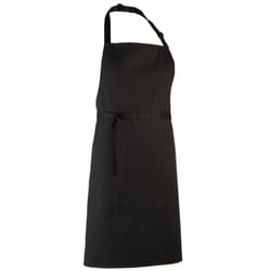 Premier Unisex Adult Colours Full Apron - XL, Black