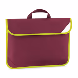 Quadra Hi-Vis Book Bag - One Size, Burgundy