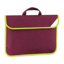 Quadra Hi-Vis Book Bag - One Size, Burgundy
