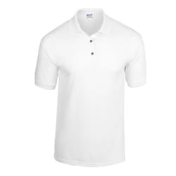 Gildan Mens Jersey Polo Shirt - XXL, White
