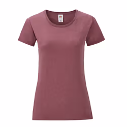Fruit of the Loom Womens/Ladies Iconic Heather T-Shirt - 8 UK, Burgundy