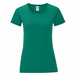 Fruit of the Loom Womens/Ladies Iconic Heather T-Shirt - 8 UK, Green