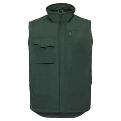 Russell Mens Heavy Duty Gilet - S, Bottle Green
