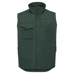 Russell Mens Heavy Duty Gilet - XS, Bottle Green