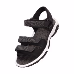 Mountain Warehouse Childrens/Kids 3 Touch Fastening Strap Sandals - 12 UK Child, Black